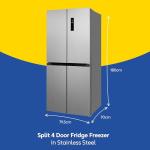 Russell Hobbs 4 Door Stainless Steel Fridge Freezer