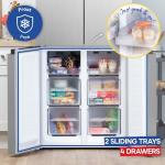 Russell Hobbs 4 Door Stainless Steel Fridge Freezer