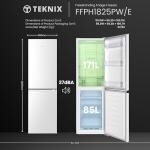 Teknix 55cm Frost Free 50/50 Fridge Freezer