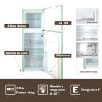 ASCOLI 120L Retro Freestanding Fridge with LED Light