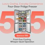 Cookology 515L Freestanding Four Door Fridge Freezer