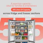Cookology 515L Freestanding Four Door Fridge Freezer
