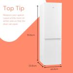 SIA 165L White Combi Fridge Freezer