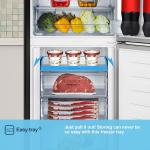 Fridgemaster 256L Frost Free Fridge Freezer - Black