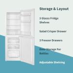 HYE Tall 50/50 Split Fridge Freezer - 248L
