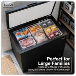 Baridi 199L Freestanding Chest Freezer - Black