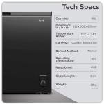 Baridi 199L Freestanding Chest Freezer - Black