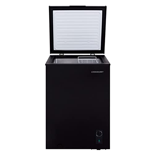 Black Freestanding Chest Freezer with 99L Capacity