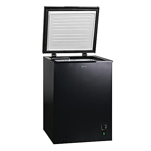 Igenix Black Chest Freezer with 99L Capacity & Basket