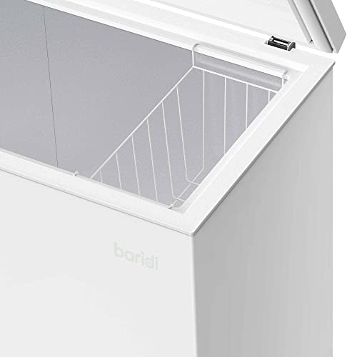 Baridi Chest Freezer, 99L Capacity, Adjustable Thermostat, White