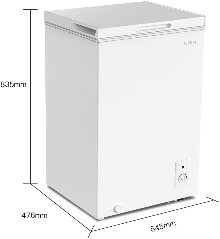 Freestanding White Chest Freezer with 12-Year Warranty