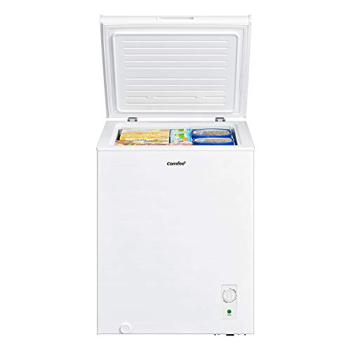 142L White Chest Freezer with Adjustable Thermostats