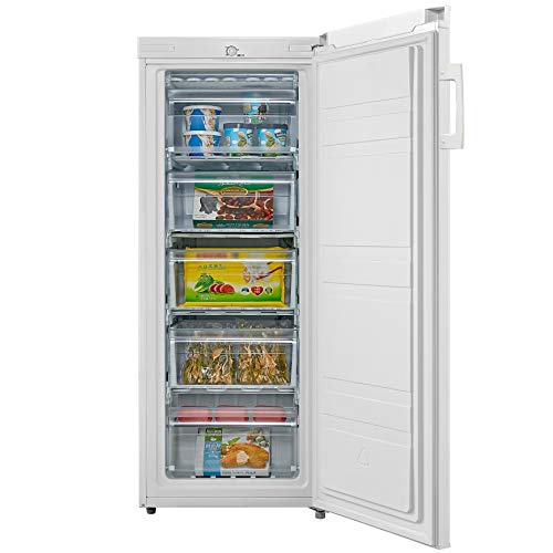 160L Freestanding Upright Freezer with 5 Drawers