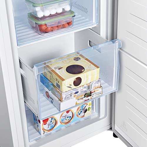 White Freestanding Upright Freezer - 153 Litre