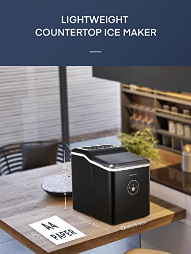 Portable Countertop Ice Maker - 28lbs/24Hrs, 9 Cubes/6 Mins