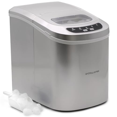 Andrew James Portable Ice Maker - Silver