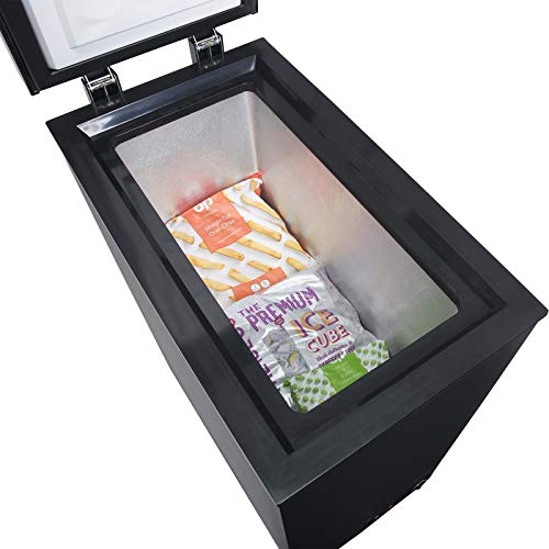 Compact Black Chest Freezer for Caravans, Mobile Home