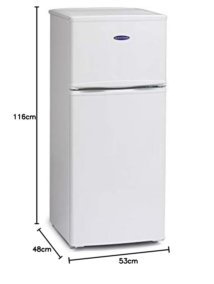 IceKing Tall Freestanding Fridge Freezer - White