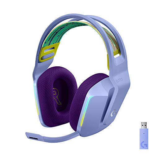 Logitech G733 LIGHTSPEED Gaming Headset with RGB - Lilac