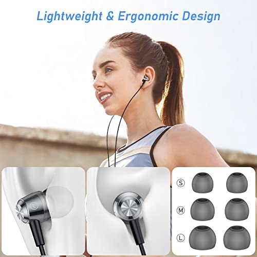 Blukar Noise-Isolating In-Ear Headphones with Mic
