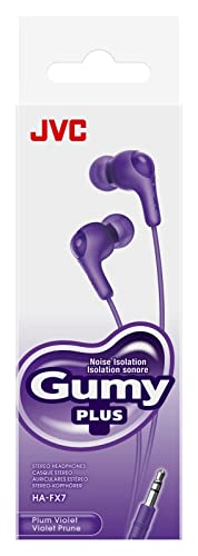 JVC Gumy HAFX7V Powerful Comfortable In-Ear Headphones Purple