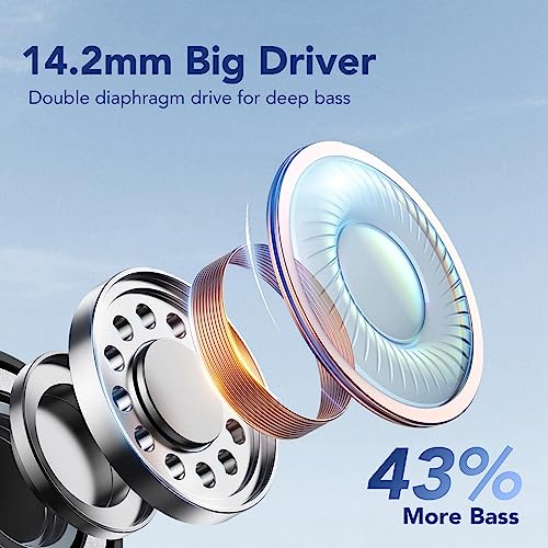 CASCHO Bluetooth Earbuds, 50H Playtime, Waterproof