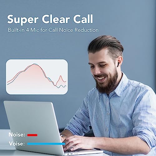 CASCHO Bluetooth Earbuds, 50H Playtime, Waterproof