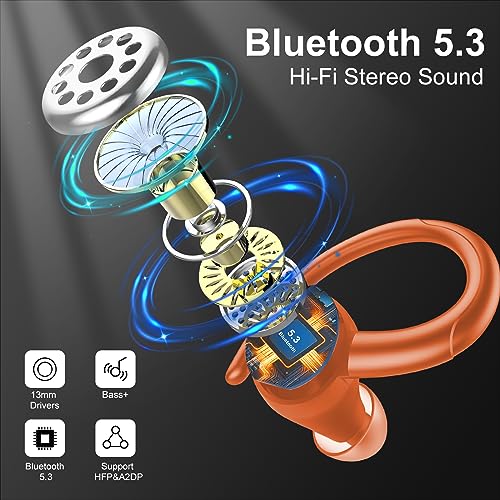 Bluetooth 5.3 Wireless Earbuds with Noise Cancelling