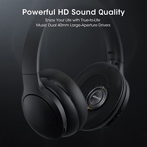 DOQAUS Wireless Over Ear Headphones with 52H Playtime
