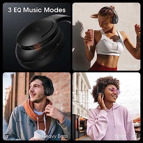 DOQAUS Wireless Over Ear Headphones with 52H Playtime