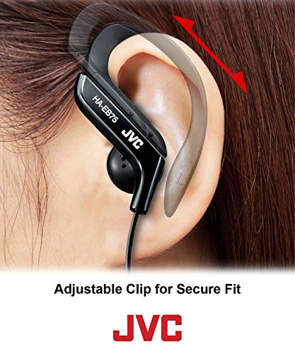 JVC HAEB75B Black Sports Clip Headphones