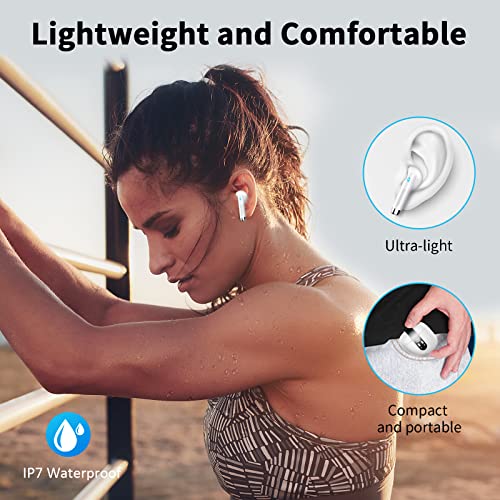 Wireless Bluetooth Earbuds with Noise Cancellation and Mic
