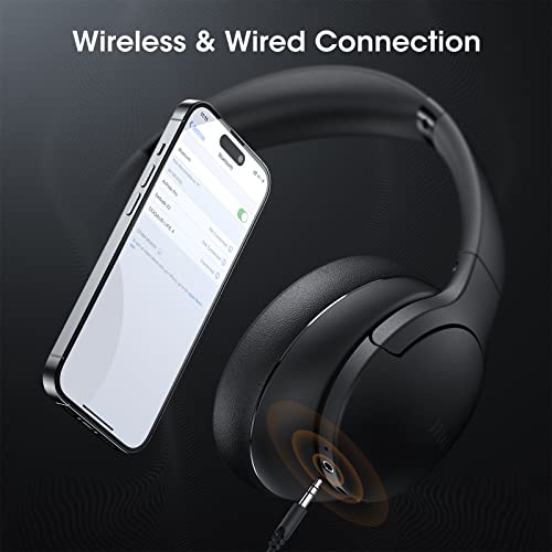 DOQAUS Wireless Over Ear Headphones with 52H Playtime