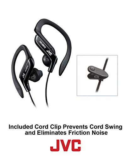 JVC HAEB75B Black Sports Clip Headphones