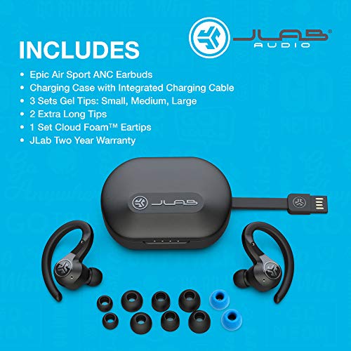 JLab Epic Air Sport ANC Wireless Earbuds
