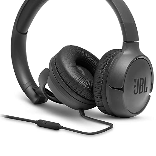 JBL Tune500 Lightweight Foldable On-Ear Headphones - Black