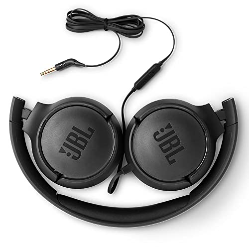 JBL Tune500 Lightweight Foldable On-Ear Headphones - Black