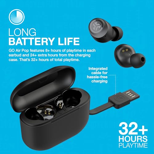 JLab Go Air Pop Wireless Earbuds with Microphone