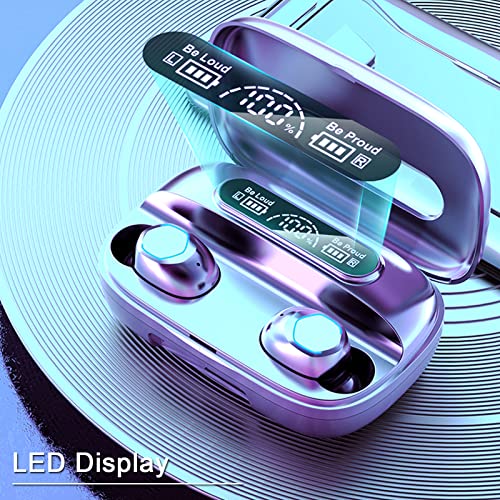 Bluetooth 5.3 Deep Bass Wireless Earbuds with Mic