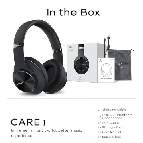 DOQAUS Bluetooth Over-Ear Headphones with EQ Modes