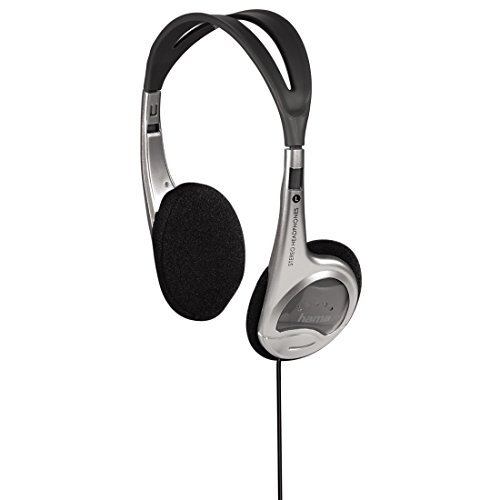 Hama HK-229 On-Ear Super Bass Headphones - Silver