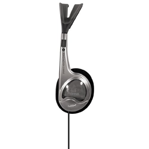 Hama HK-229 On-Ear Super Bass Headphones - Silver