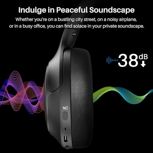TOZO HT2 Wireless Headphones with Active Noise Cancellation