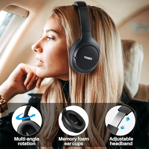 TOZO HT2 Wireless Headphones with Active Noise Cancellation
