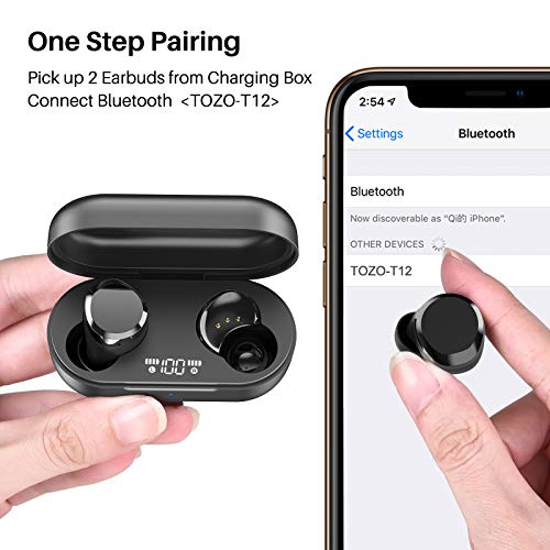 TOZO T12 Wireless Earbuds with Premium Sound Quality