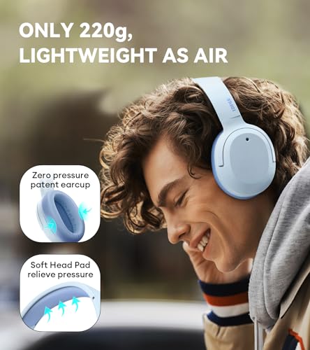 Edifier W820NB Plus Noise Cancelling Headphones - Blue