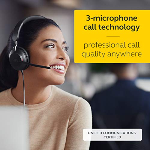 Jabra Evolve2 40 UC Stereo Headset - Black