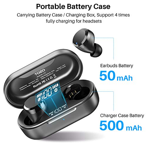 TOZO T12 Wireless Earbuds with Premium Sound Quality