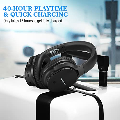 Pollini Active Noise Cancelling Wireless Headphones with Deep Bass