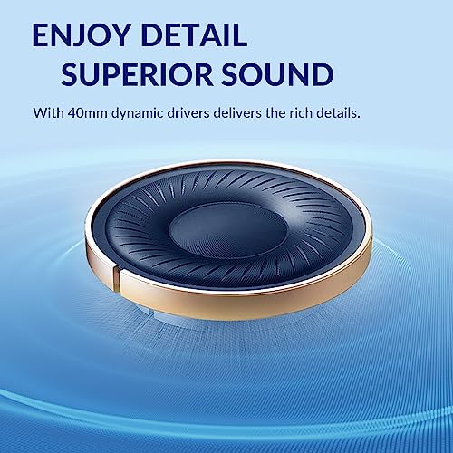 TONEMAC H3 Bluetooth Over-Ear Headphones with Hi-Res Sound